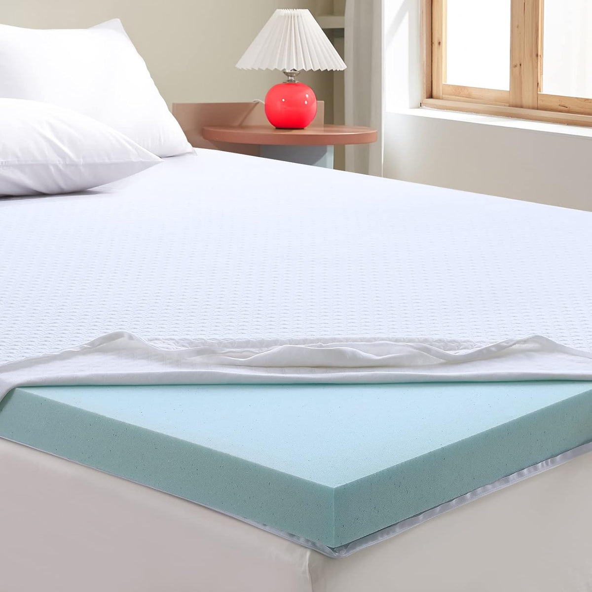 3 Inch Memory Foam Mattress Topper Queen Size J8900