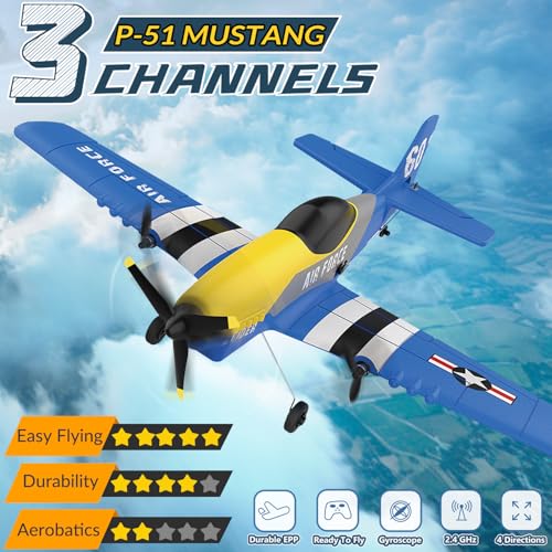 3 Channel RC Plane P-51D Mustang W76010