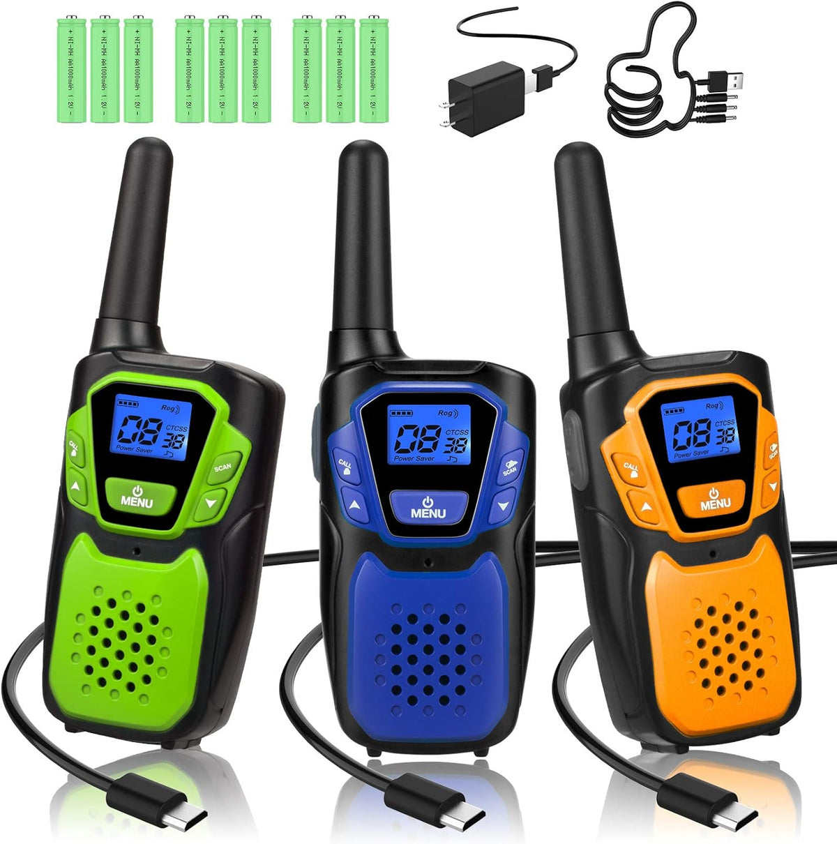 Rechargeable 4 Pack Long Range Two Way Radio U283041