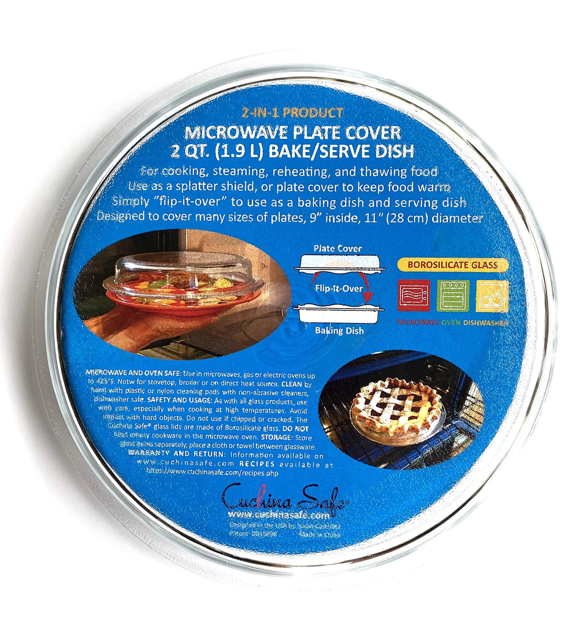 Microwave Glass Vented Plate Cover J12327