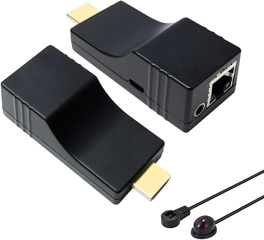 Mini 4K HDMI Extender Over Single CAT5e/CAT6 Cable with IR Remote H89321
