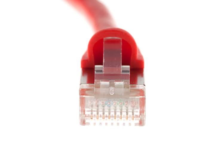 Cat6 Shielded Ethernet Patch Cable 75 ft Red L3563