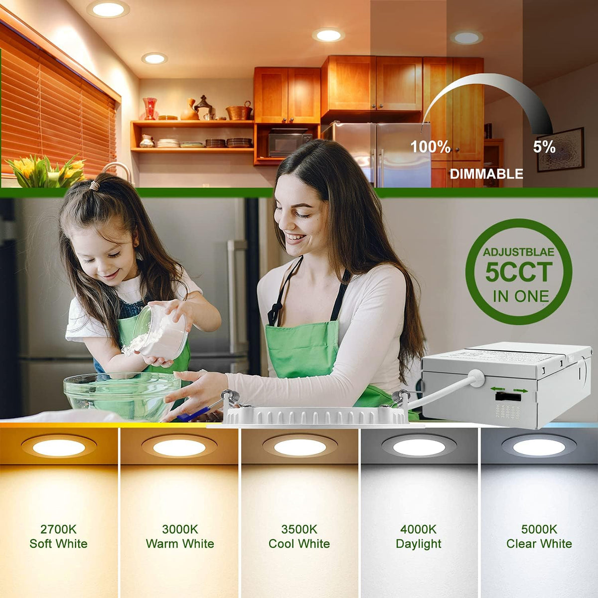 12 Pack 4 Inch Ultra-Thin LED Recessed Ceiling Light F404361
