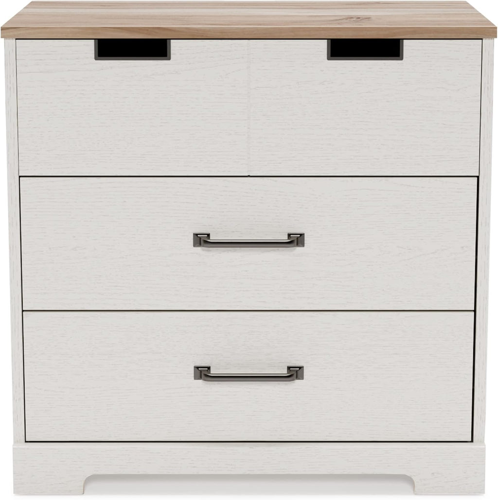 White 5 Drawer Wood Chest K4797