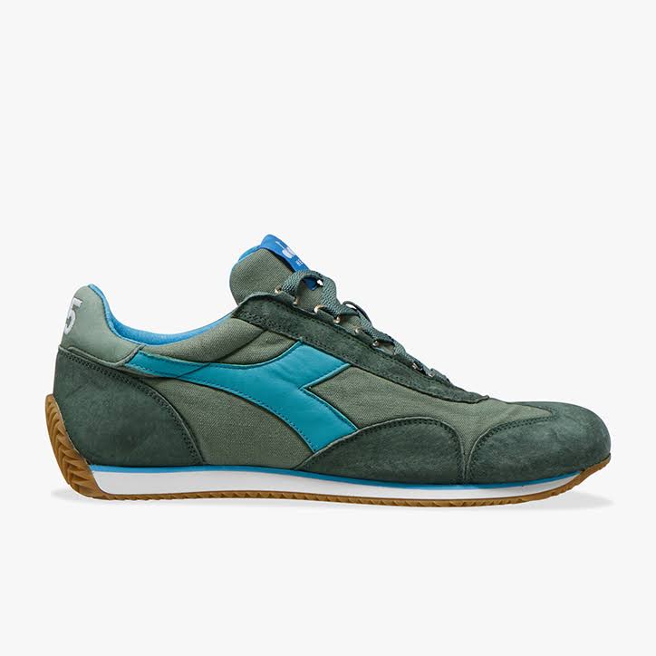 Canvas Stone Wash Green Sneakers K264