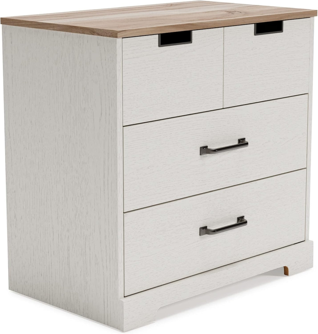 White 5 Drawer Wood Chest K4797