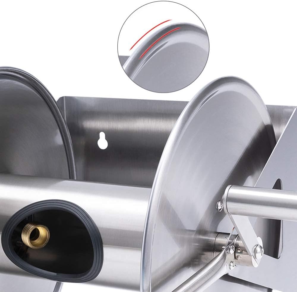 Stainless Steel Hose Reel with Crank J2547