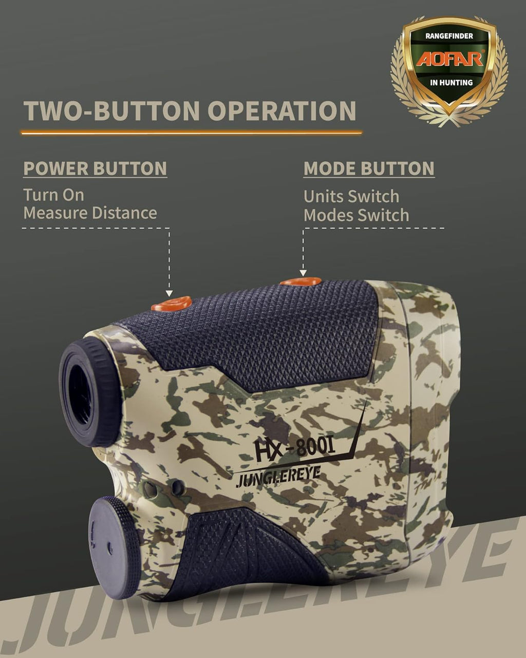 800 Yards 6X Magnification Waterproof Hunting Range Finder S658