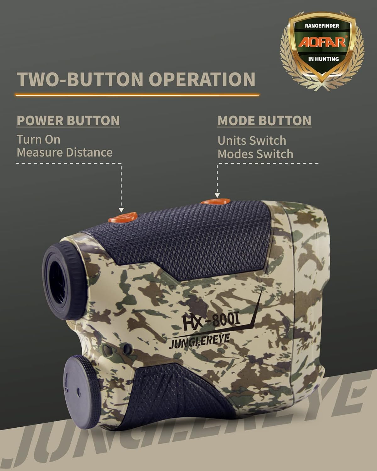 800 Yards 6X Magnification Waterproof Hunting Range Finder S658
