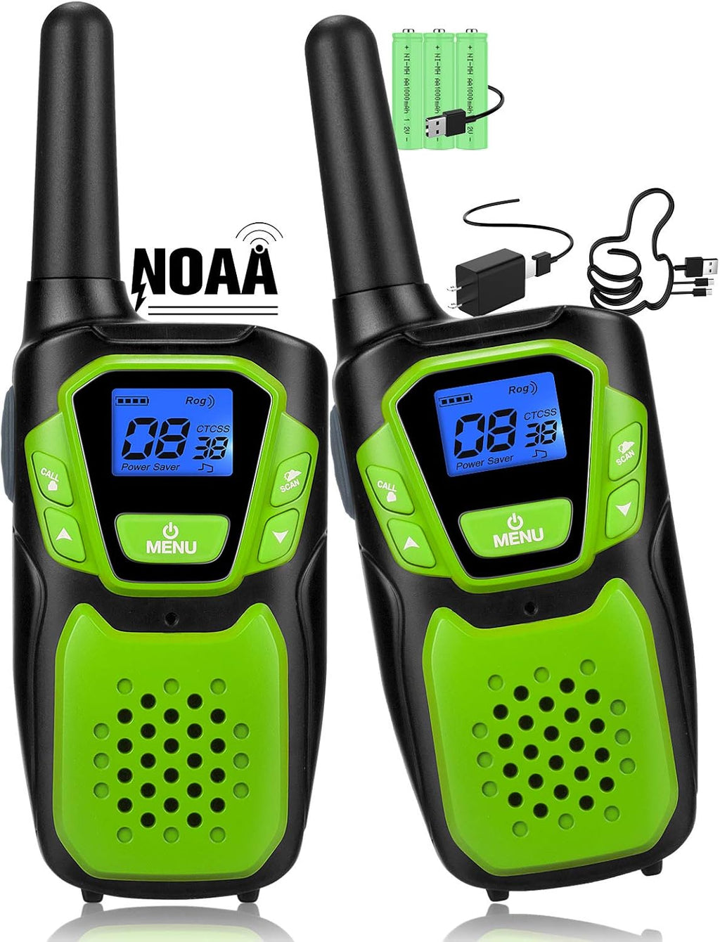 Rechargeable 4 Pack Long Range Two Way Radio U283041