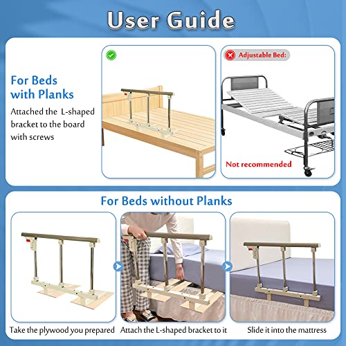 Collapsible Half Bedrails for Hospital Bed F724237