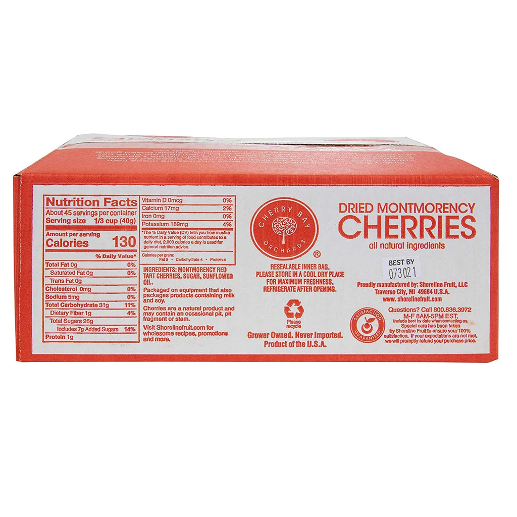 Dried Montmorency Tart Cherries 4 lb. box F4045