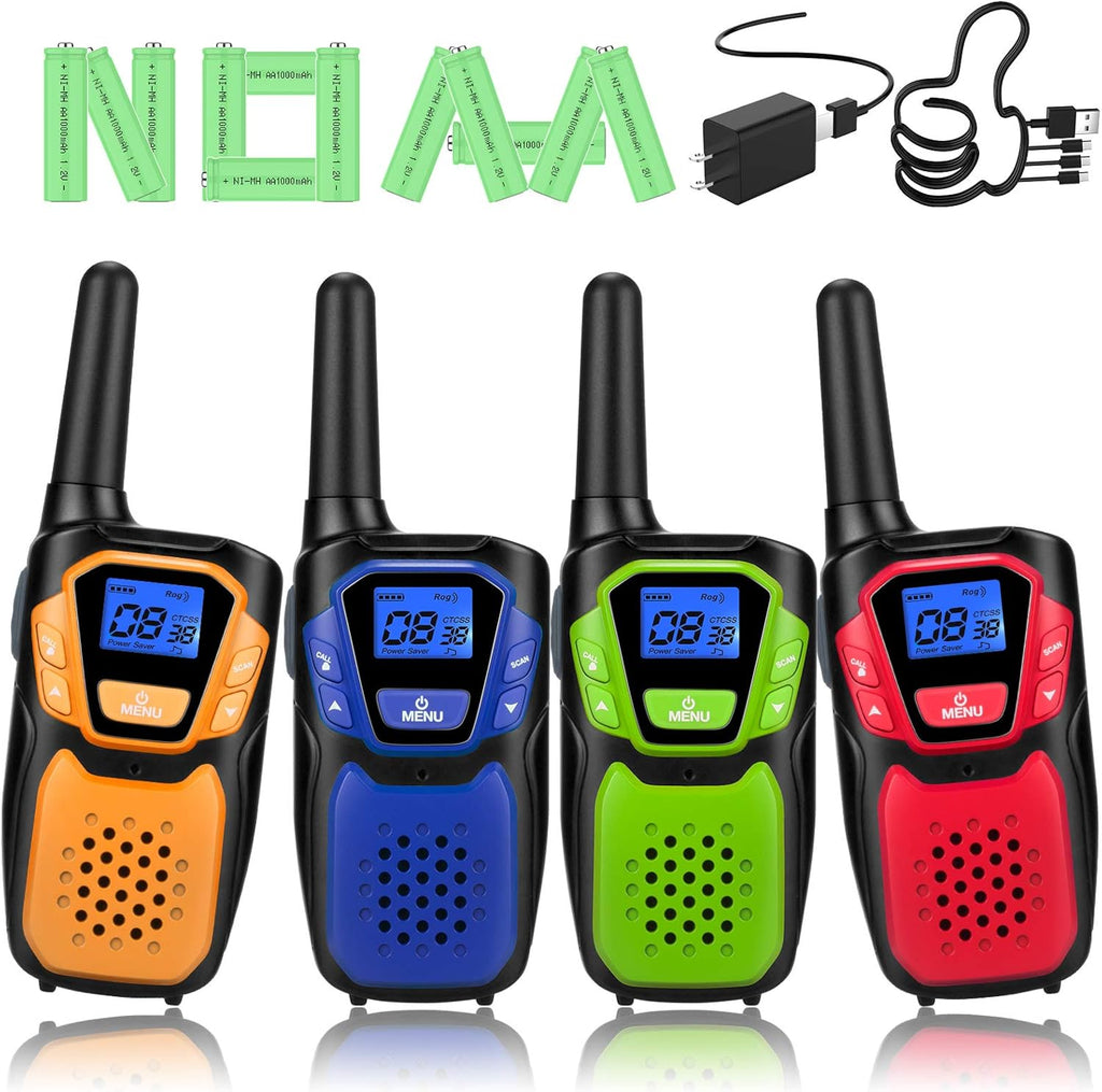 Rechargeable 4 Pack Long Range Two Way Radio U283041