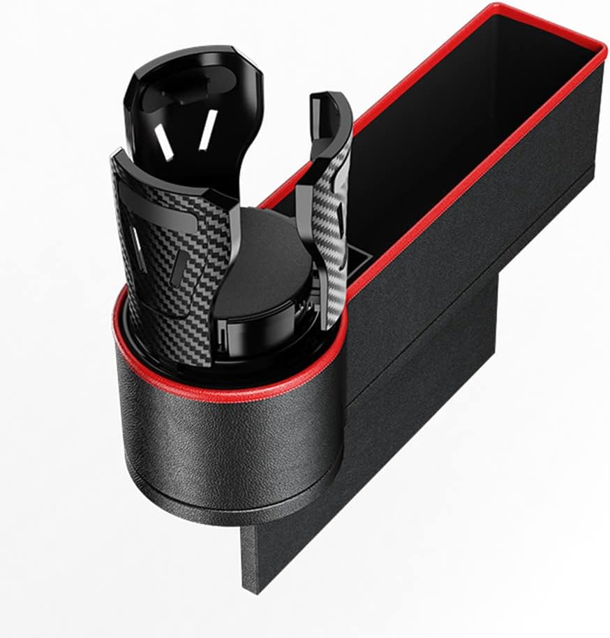 2 in 1 Car Cup Holder Expander 2 Pack Seat Gap Organizer with 360 Degrees Rotating Cup Holder X73151
