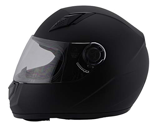 Matte Black Full Face Helmet T1357