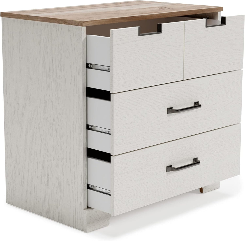 White 5 Drawer Wood Chest K4797