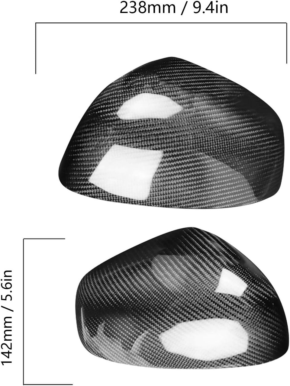 Carbon Fiber Rearview Mirror Cover 1 Pair M323