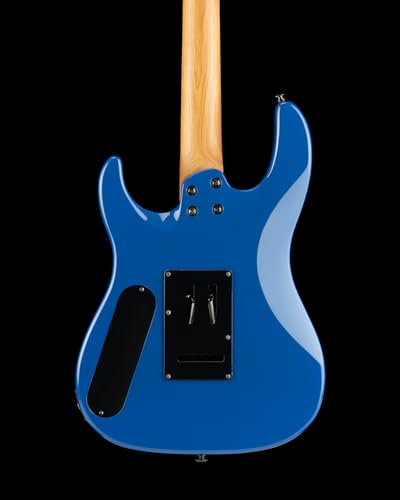 Solid Body Electric Guitar, Mahogany Body, Maple Neck, Rosewood Fretboard, 24 Frets (Blue) N794800