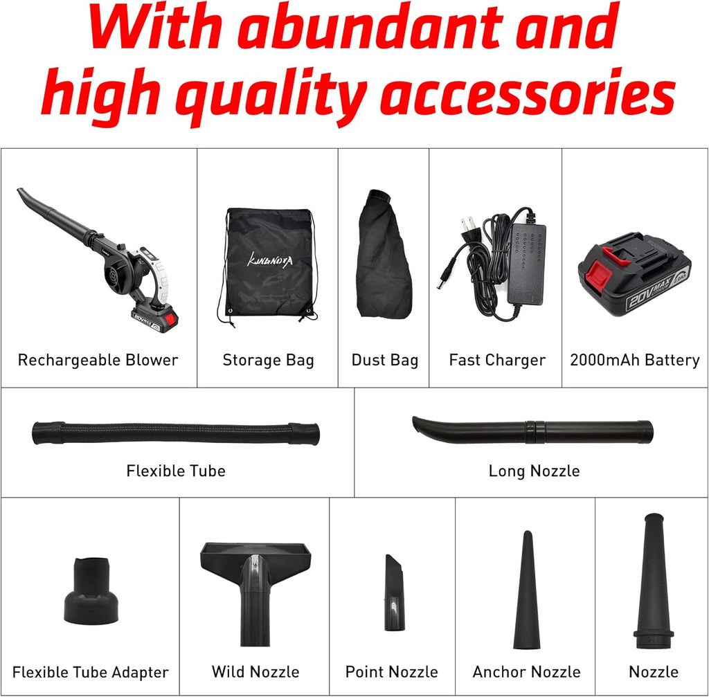 Cordless Leaf Blower 2 in 1 Vacuum Cleaner E946928