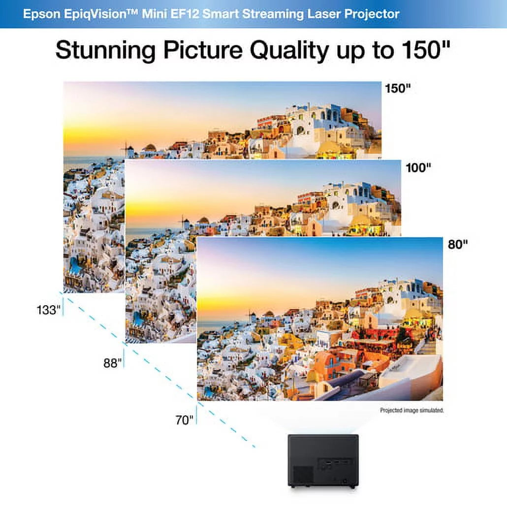 Restored 3LCD Portable Projector, Black C243
