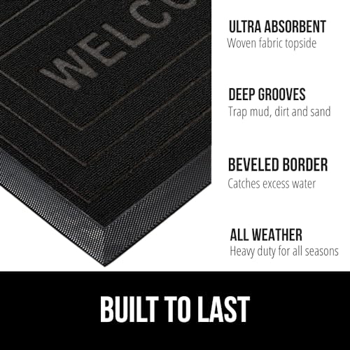 Gray Diamond 17x29 Natural Rubber Doormat D845209