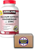 Kirkland Signature Calcium Citrate Magnesium and Zinc, 500 Tablets C153