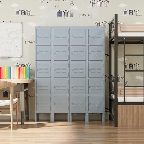 66" Tall Steel Storage Locker with 3 Doors H4629