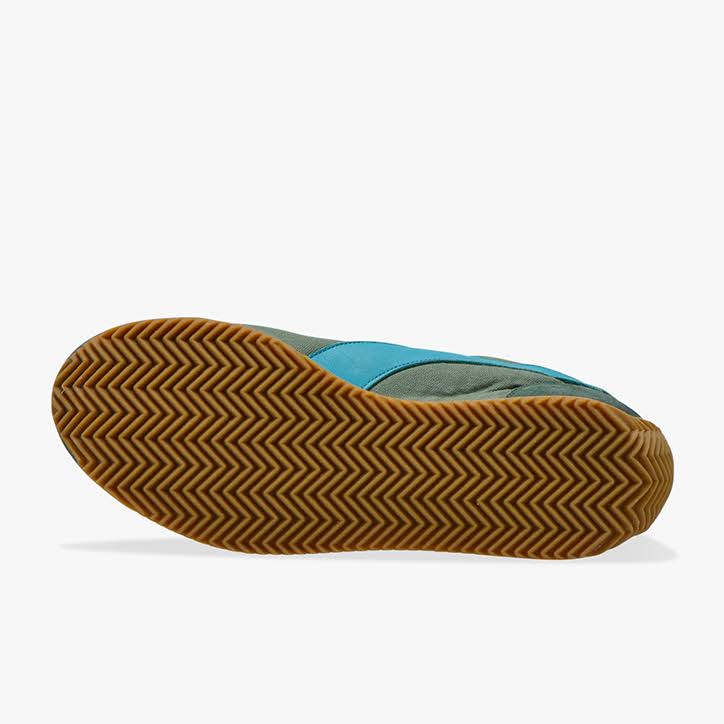 Canvas Stone Wash Green Sneakers K264