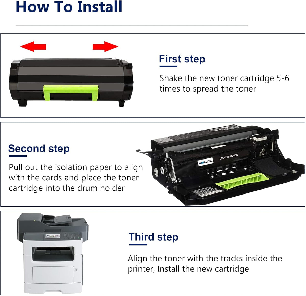 Black Compatible Toner Cartridge Replacement J10371