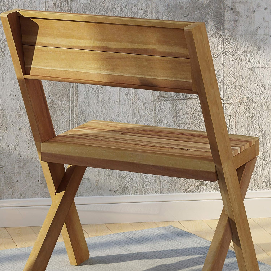 Acacia Wood Chairs Set of 2 V868899