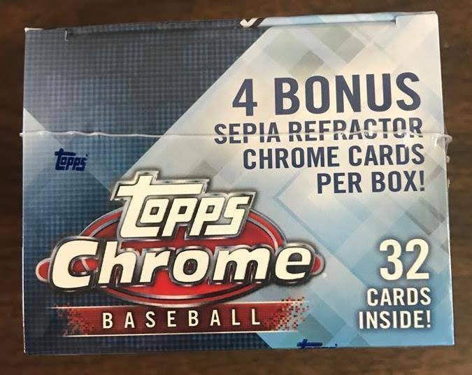 2018 Topps Chrome Baseball Blaster Box D3524
