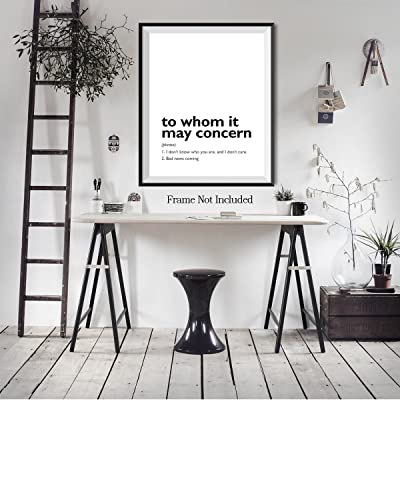 11x14 unframed typography wall art L46034