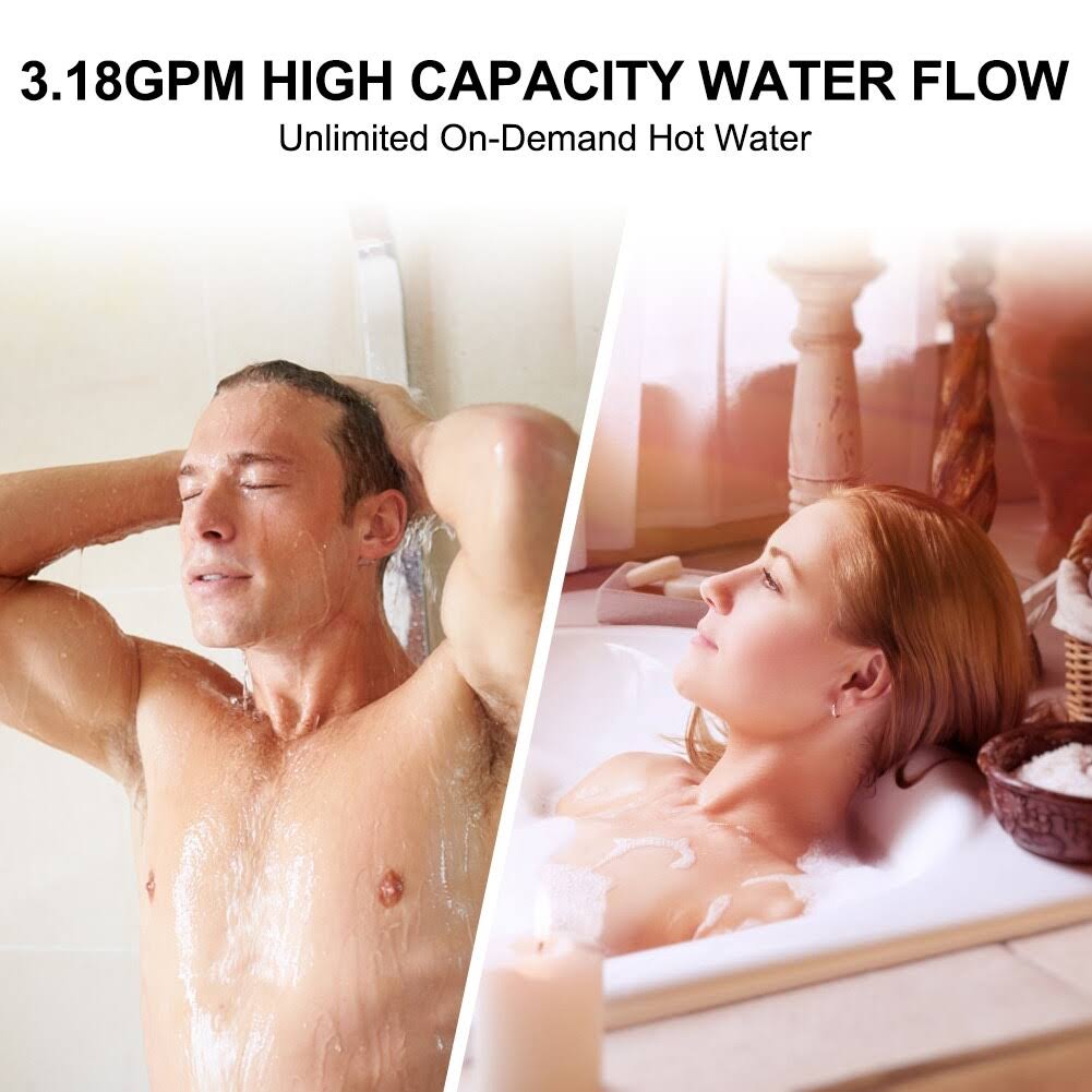 12L 3.18 GPM Indoor Tankless Natural Gas Water Heater T2417