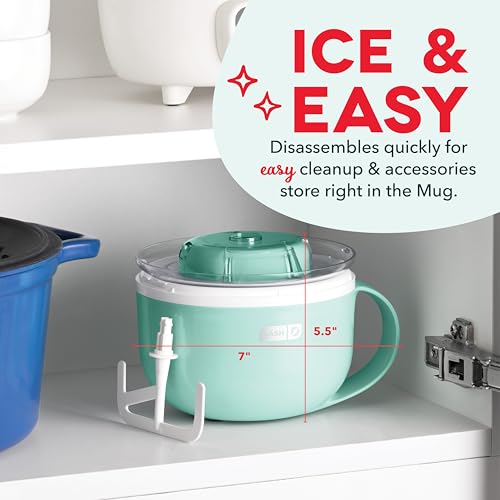 Aqua Ice Cream Maker Machine with 2 Bowls D7753