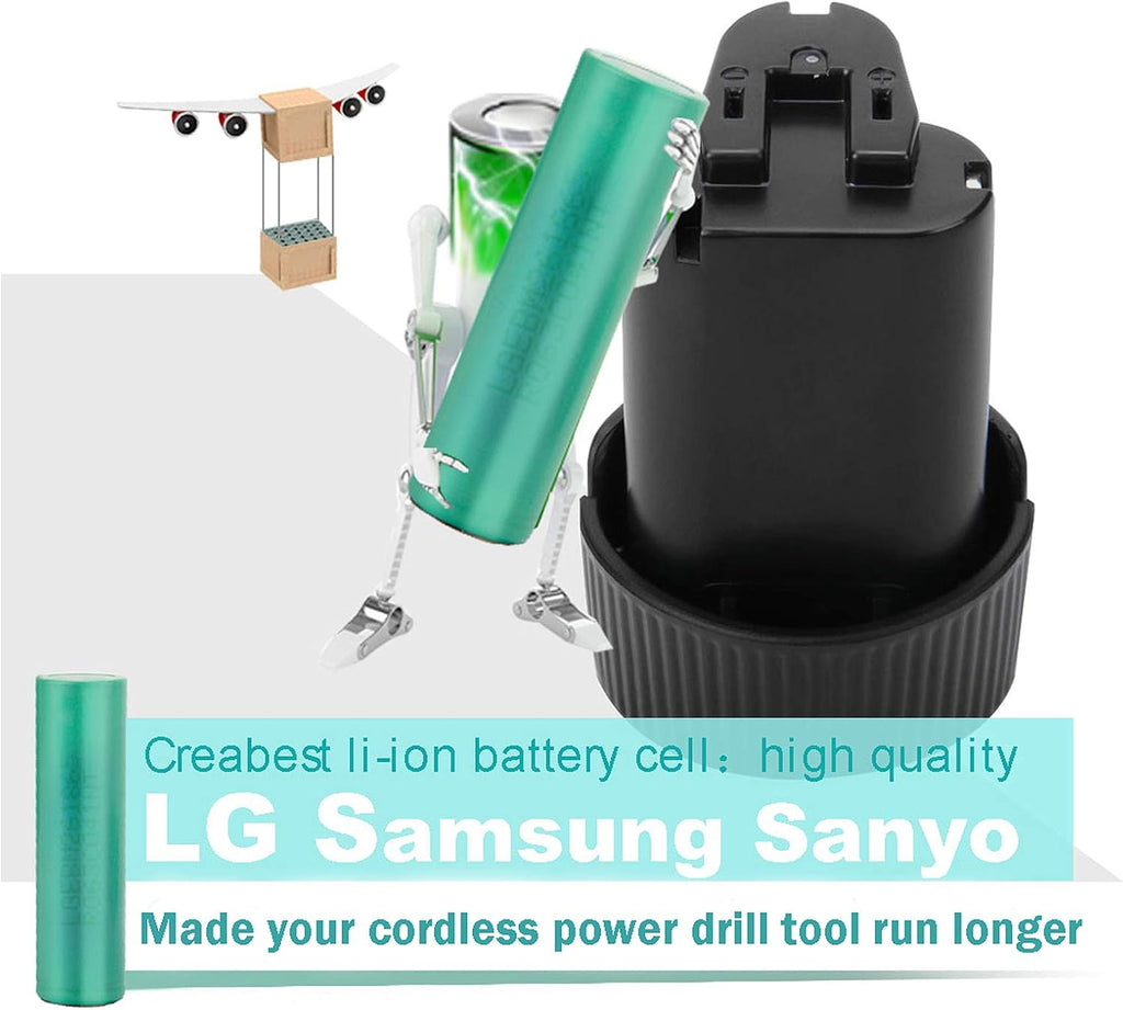 2 Packs 3000mAh BL1013 Battery for Makita 10.8V Li-ion Replacement Battery Q778346