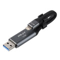 64GB USB 3.0 OTG Flash Drive Metal Gray K827609