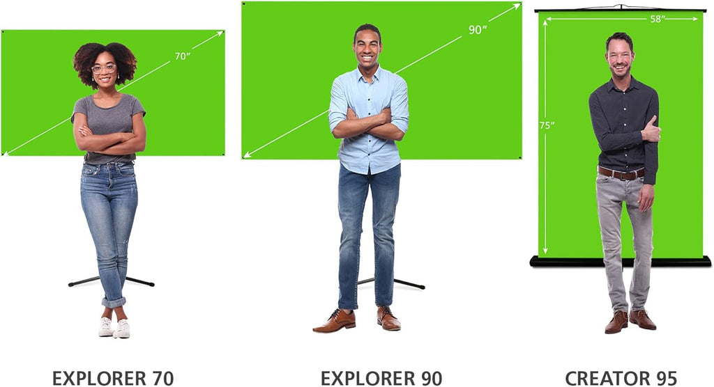 Green Screen with Stand Portable Chroma Key Panel O506379