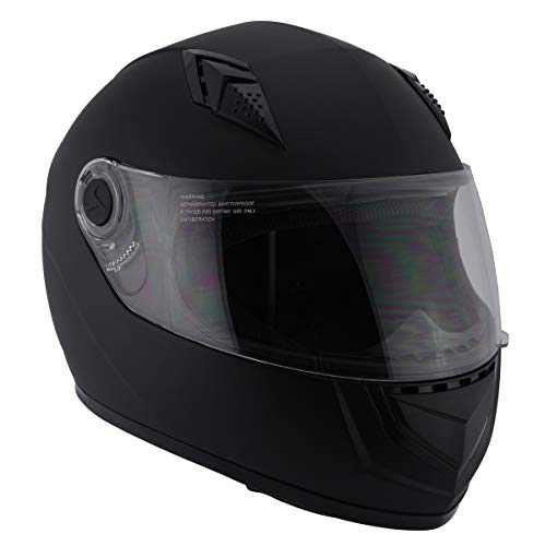 Matte Black Full Face Helmet T1357