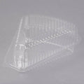 Clear Hinged Slice Container with Low Dome Lid X1485