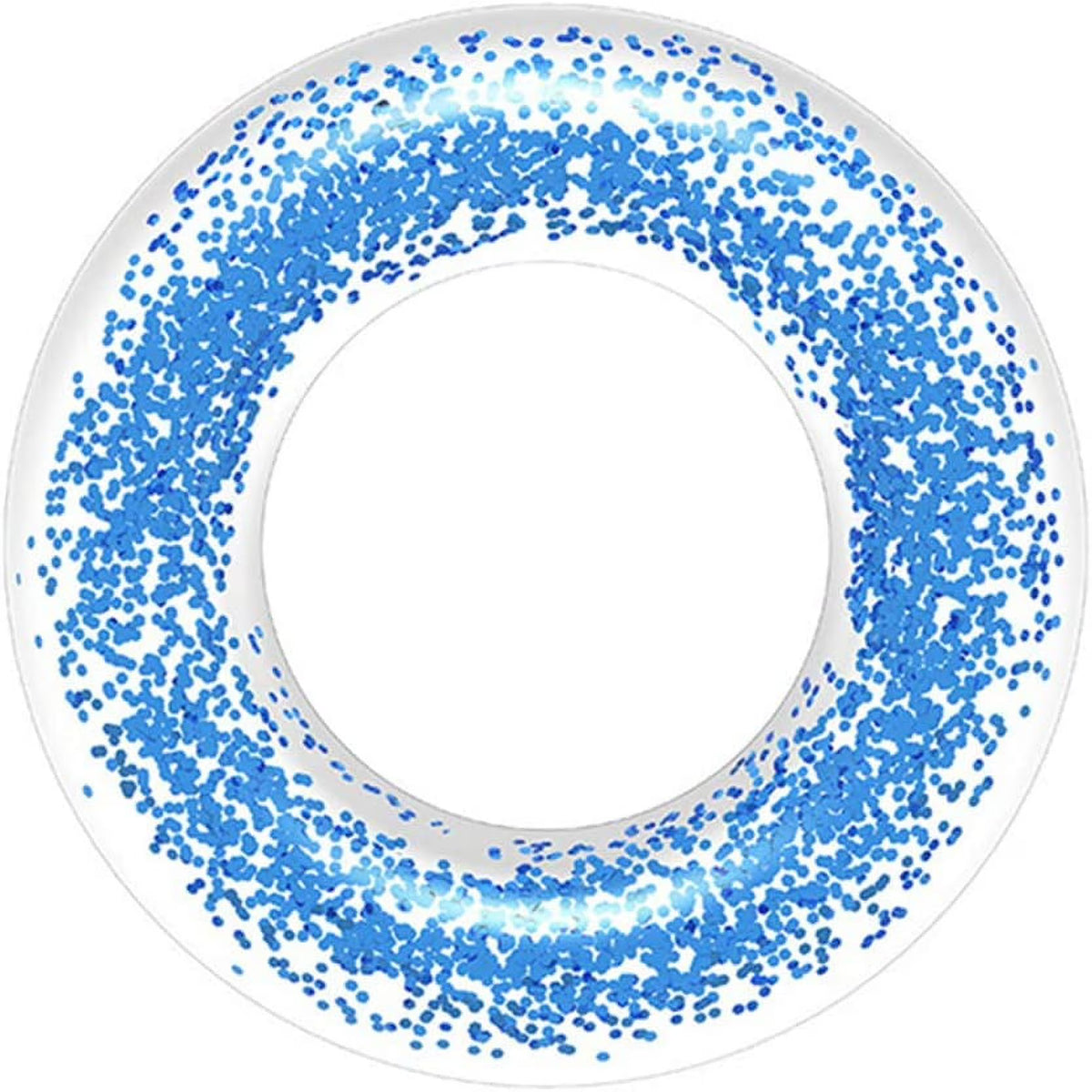Clear Glitter Inflatable Swimming Ring Pool Float X850