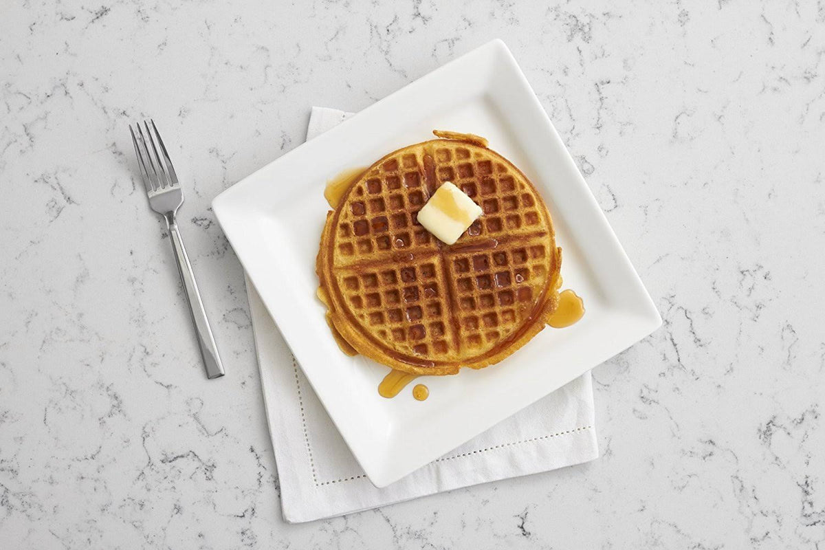 Stainless Steel Round Waffle Maker with 7 Browning D48940