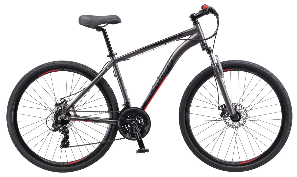 Hybrid Bike 700c Wheels 21 Speeds Mens Frame Grey H118