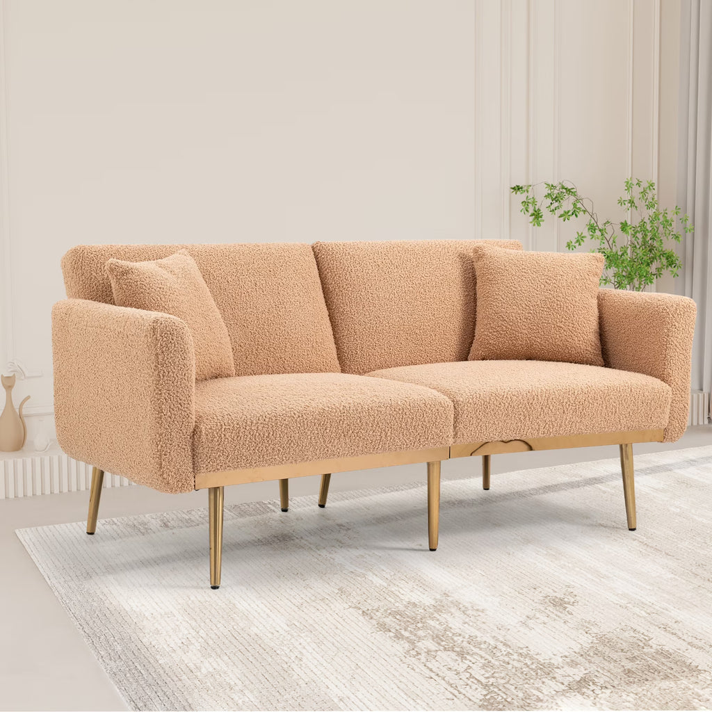 Velvet Sofa with Metal Feet G42889