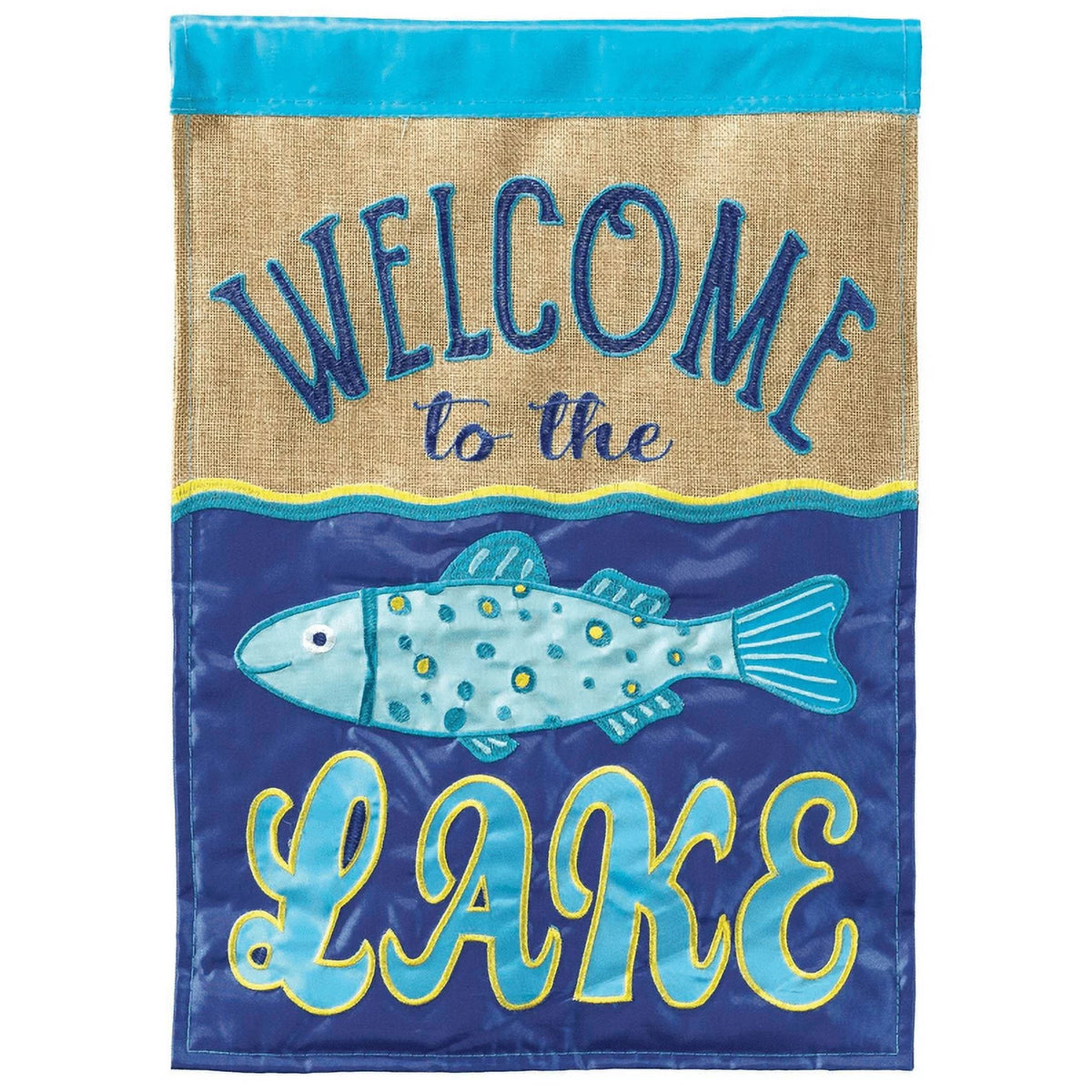 Welcome to the Lake Polyester Flag S899739