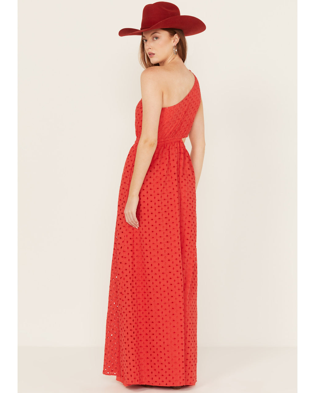 Red Sleeveless Maxi Dress T88551