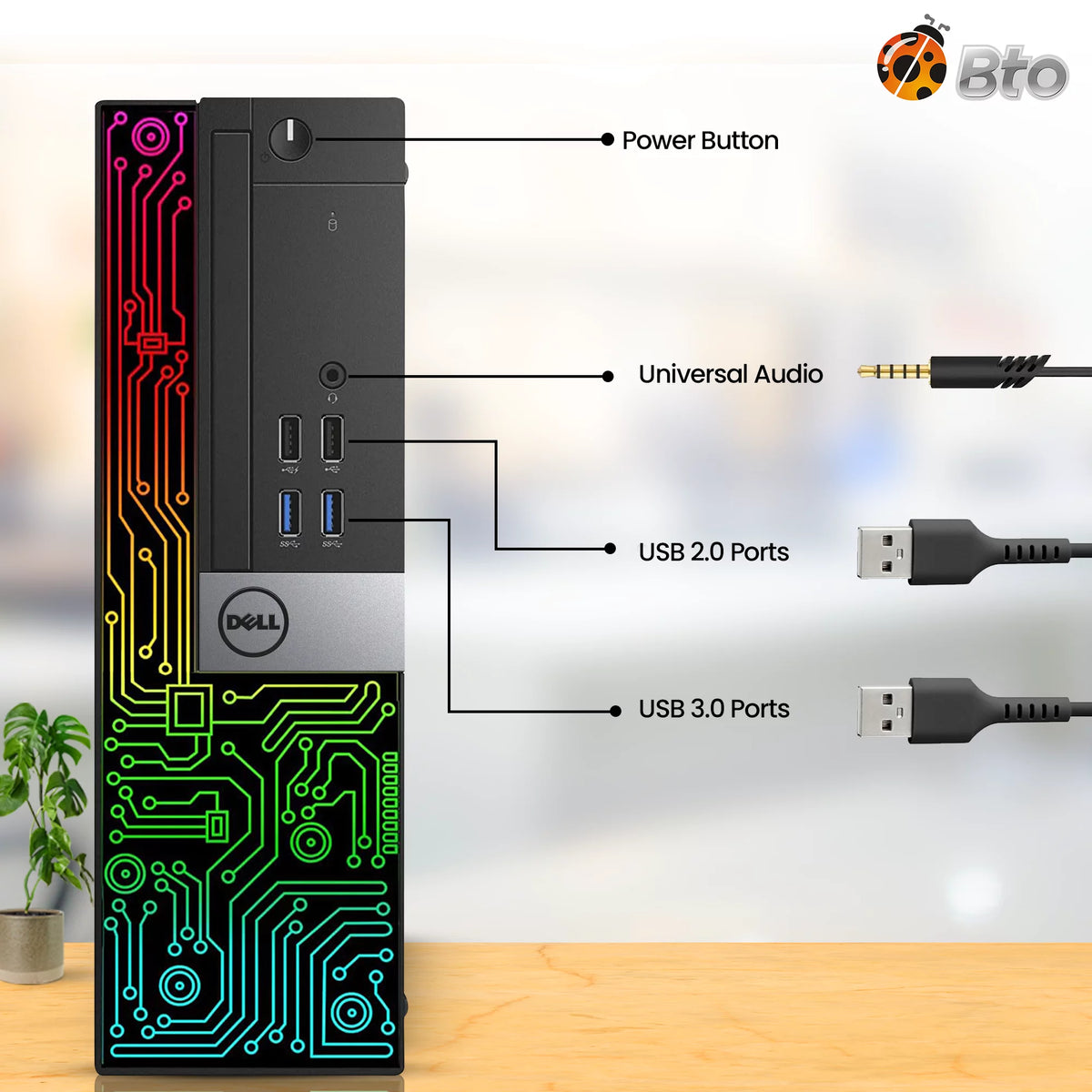 Restored Gaming Desktop PC, Intel Core i7, 16GB DDR4 Ram, 256GB SSD + 1TB HDD L6767