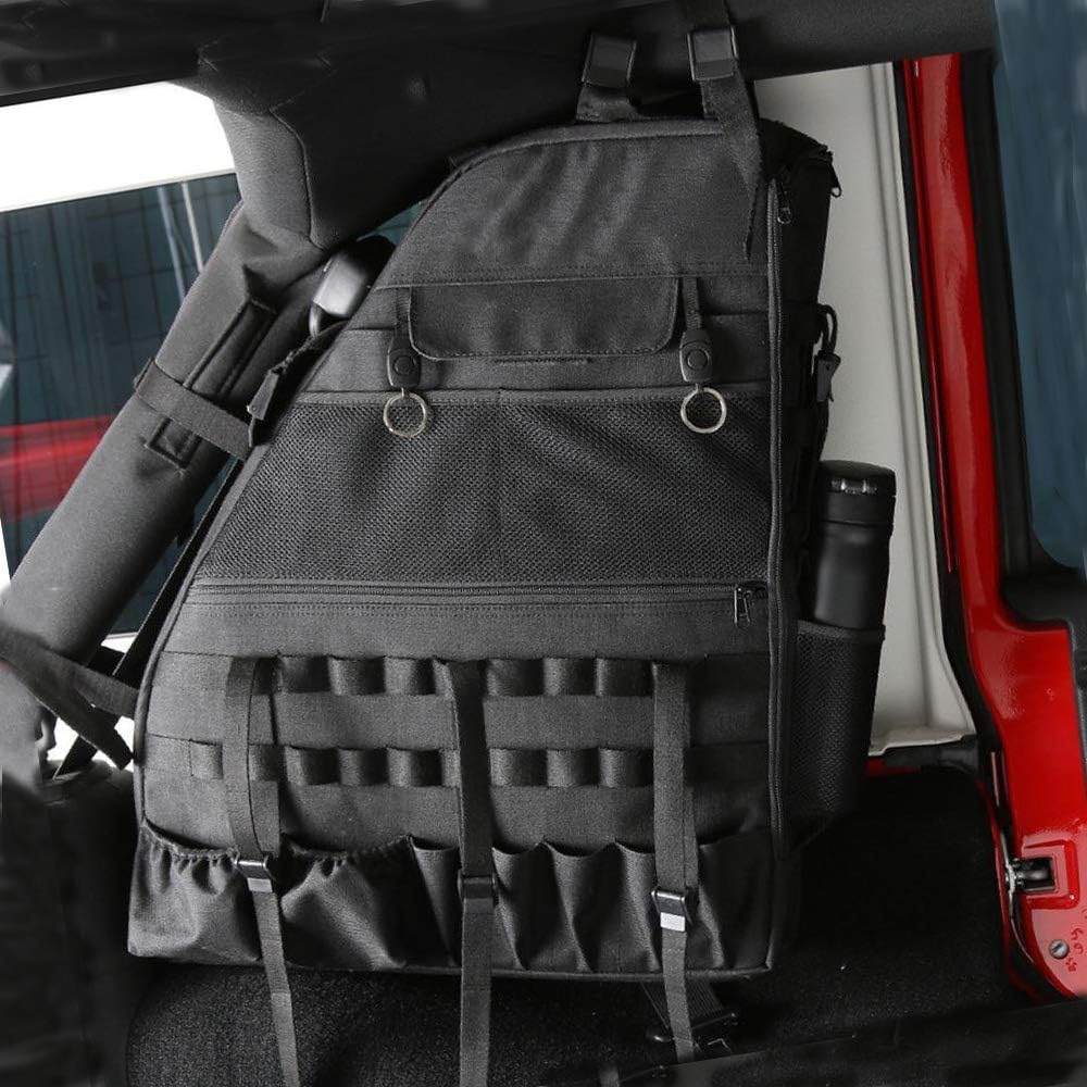 Roll Bar Storage Bag Cargo Cage with Multi-Pockets Organizers Saddlebag Tool Kits Holder Bags (Pack of 2) E75286