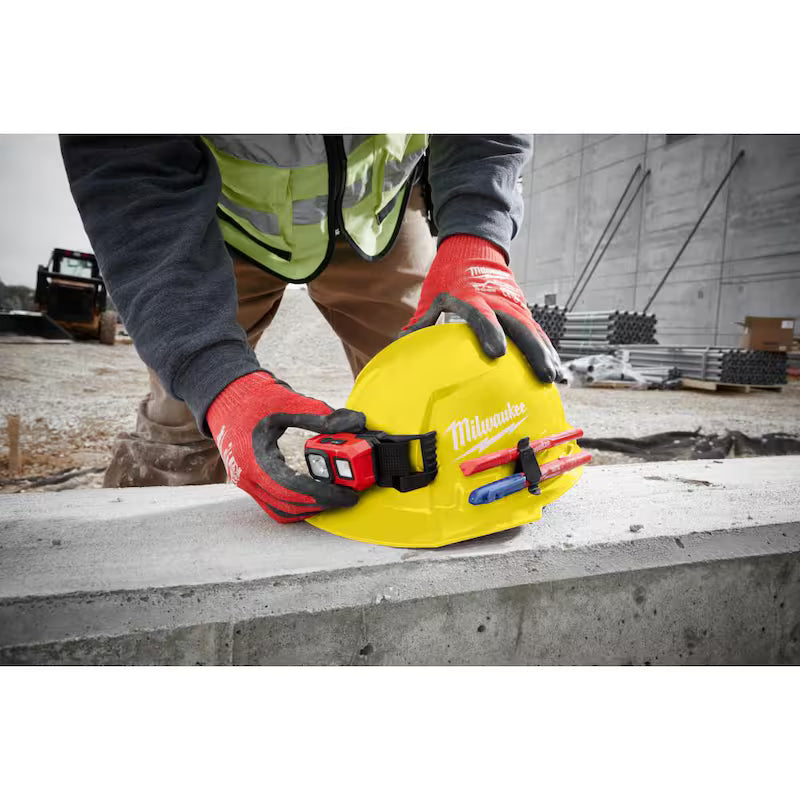 Yellow Type 1 Class E Front Brim Non-Vented Hard Hat B70918