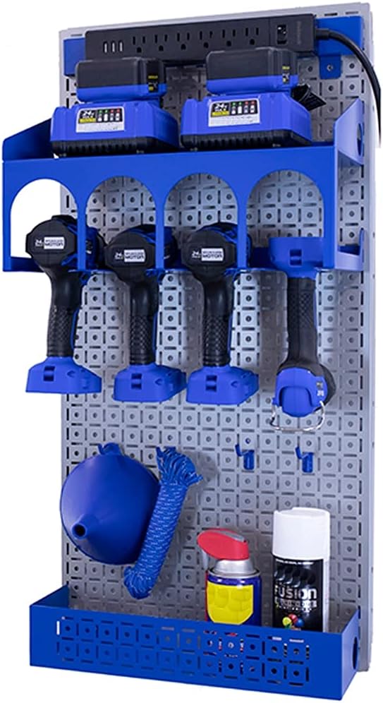 Black Metal Pegboard Organization System V81442
