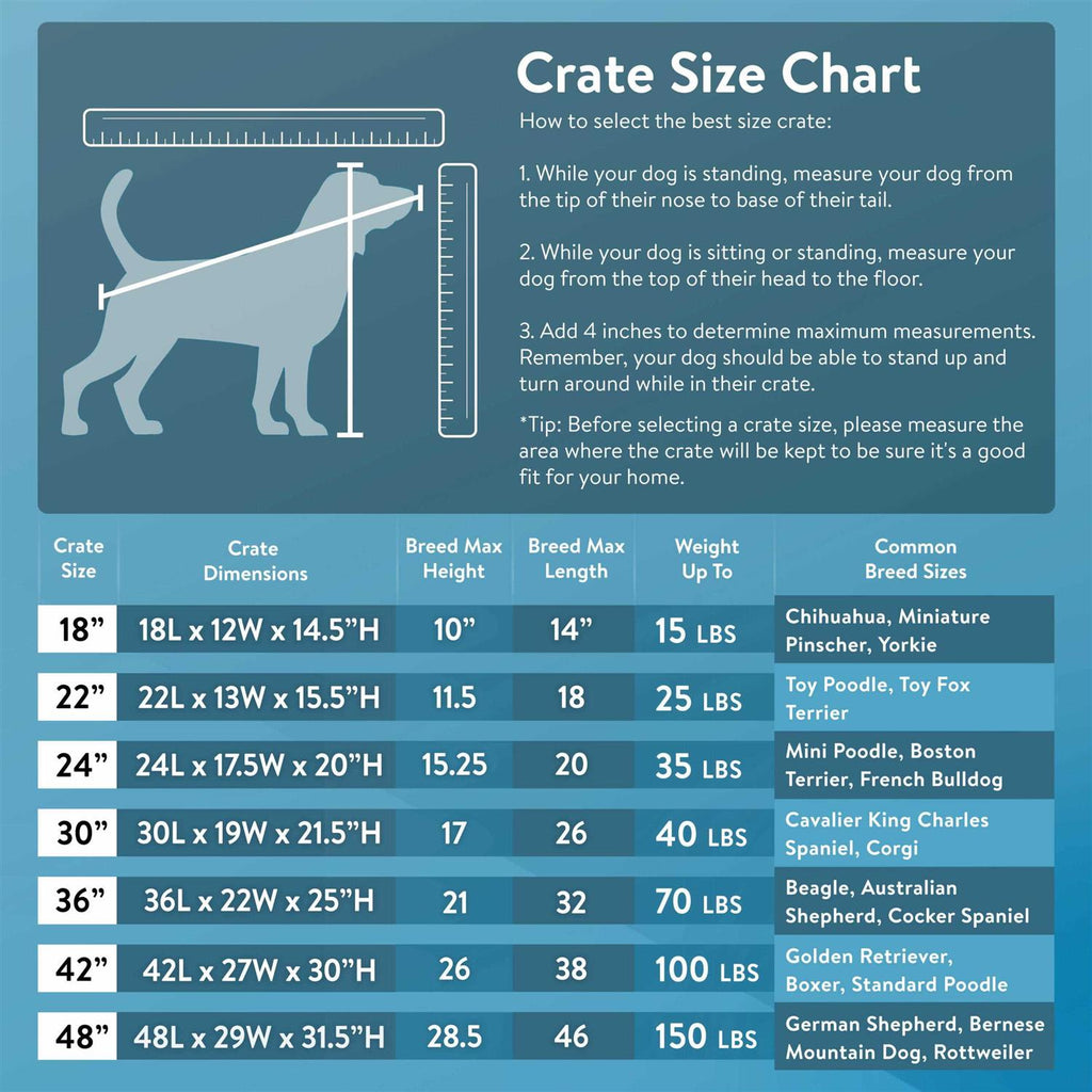 Double Door Folding Wire Dog Crate with Divider Q448